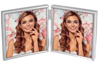 Zep fotolijst 120ds01-44 silver 2x 10x10 cm - thumbnail