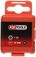 KS Tools 911.2735 9112735 Torx-bit T 25 Speciaal staal Vernikkeld E 6.3 5 stuk(s) - thumbnail