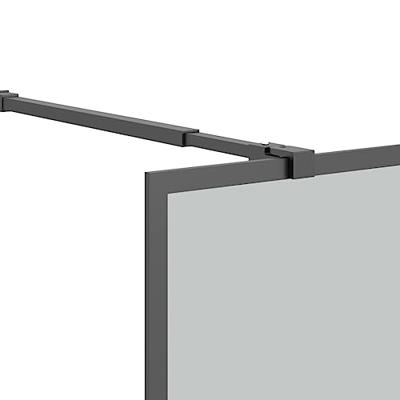 Inloopdouchescherm 118x190 cm donker gehard glas - thumbnail
