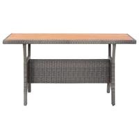 3-delige Tuinset poly rattan en massief acaciahout - thumbnail