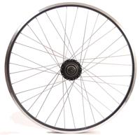 Shimano Achterwiel 28 inch nexus 8 naaf (zwart) - zac19 velg (zwart) met rvs spaken - voor schijfrem - thumbnail