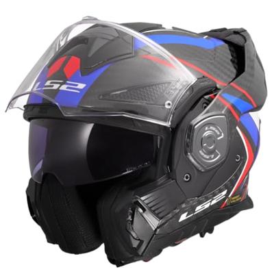 LS2 opklaphelm "ff901 advant x carbon future ii". helmet advant x carb.fut.ii l bl/wh/blue