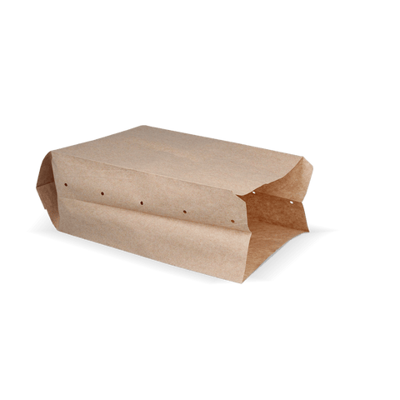 Snackzakken nr 28 (2 pond) Kraft 55gr geperforeerd | 10kg