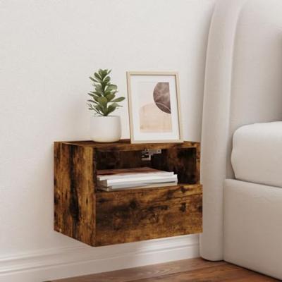 Tv-wandmeubel 40x30x30 cm bewerkt hout gerookt eikenkleurig Tv-wandmeubel 40x30x30 cm bewerkt hout gerookt eikenkleurig