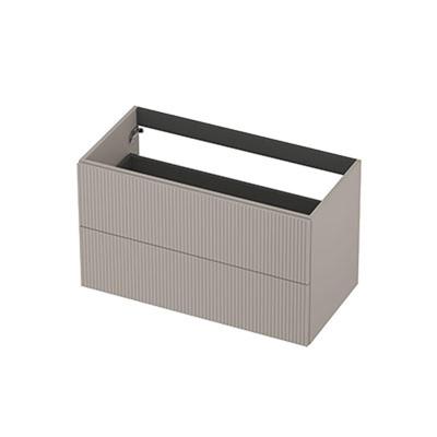 INK - Onderkast 2L Gelakt Gefreesd Tbv Greep - 900x450x520 Mm - Kasjmier Grijs