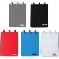 Atoma notitieboekje ft A7, 120 bladzijden, PP, geruit 5 mm, geassorteerde kleuren - thumbnail