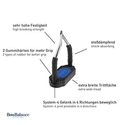 Sprenger Bow balance stijgbeugels zwart maat:12