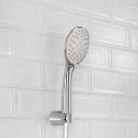 NAPOLI handdouche, 3 functies, chroom antikalk nozzles 3 selecteerbare jets douchekop: Ø ca. 7,3 cm inclusief waterbesparende pakking - tot wel 50% minder water verbruik ½" (Ø ca. 1,9 cm) ve - thumbnail