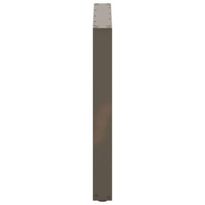 Eettafelpoten 2 st U-vormig 90x(72-73) cm staal naturel