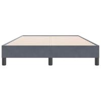 Bedframe zonder matras 120x220 cm fluweel donkergrijs - thumbnail