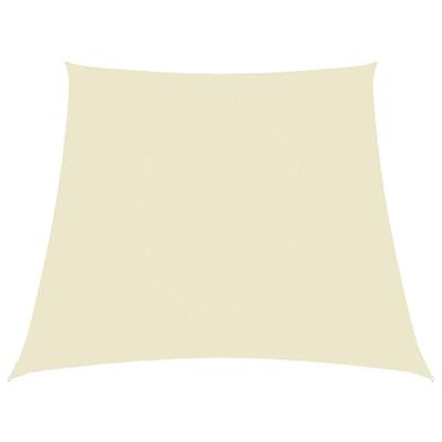 Zonnescherm trapezium 3/4x2 m oxford stof crmekleurig