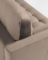 3-zitsbank Debra taupe  velvet 222 cm - thumbnail