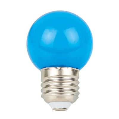 Showgear G45 E27 kunststof led-lamp voor prikkabel 1W blauw Showgear G45 E27 kunststof led-lamp voor prikkabel 1W blauw