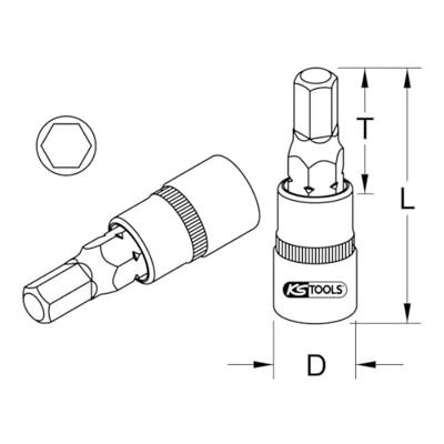 KS Tools 9171443 9171443 Verwisselbare kop 7/32