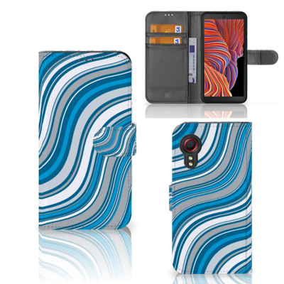 Samsung Galaxy Xcover 5 | Telefoon Hoesje | Waves Blue Samsung Galaxy Xcover 5 | Telefoon Hoesje | Waves Blue