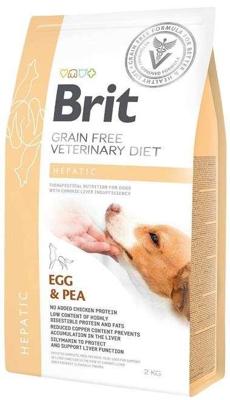 BRIT Grain Free Veterinary Diet Hepatic Egg&Pea - droog hondenvoer - 2 kg