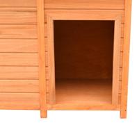VidaXL Hondenhok 120x77x86 cm massief grenenhout en vuurhout - thumbnail