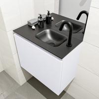 MONDIAZ OLAN 60cm toiletmeubel cale. LEX wastafel urban rechts 1 kraangat - thumbnail