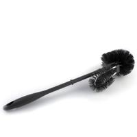 Toiletborstel zwart met randreiniger - thumbnail