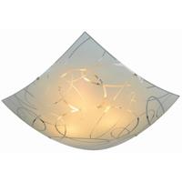 Vierkante LED Plafondlamp - Mat Wit - E27 Fitting - 3-lichts - Aluminium - thumbnail