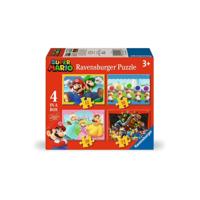 Ravensburger Super Mario 4-in-1 puzzelset - 12 + 16 + 20 + 24 stukjes - thumbnail
