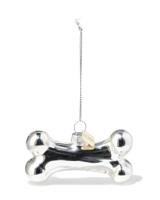 HEMA Kersthanger 8cm glas hondenbot - thumbnail