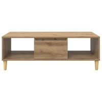 artisanaal eikenkleurig 103.5 x 60 x 35 cm Bewerkt hout - thumbnail