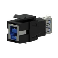 Procab VCK630/B Keystone USB3.0 connector zwart - thumbnail