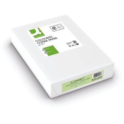 Q-CONNECT gekleurd kopieerpapier, A4, 80g, pak van 500 vel, lichtgroen