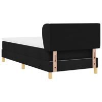 Boxspringbed met matras stof zwart 100x200 cm - thumbnail