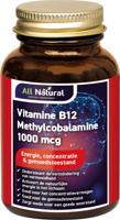 All Natural Vitamine B12 Methylcobalamine 1000mcg Kauwtabletten - thumbnail