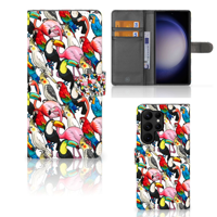 Samsung Galaxy S23 Ultra | Telefoonhoesje | Met pasjeshouder | Birds - thumbnail