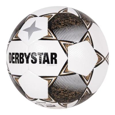 Derbystar Classic TT II Voetbal 4 x 3 Vlakken Maat 5 Wit Goud Zwart