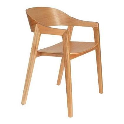 Dutchbone Eetkamerstoel 'Westlake' Eikenhout, kleur Naturel Dutchbone Eetkamerstoel 'Westlake' Eikenhout, kleur Naturel