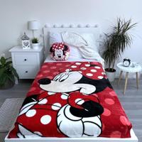Minnie Mouse fleece plaid rood 100 x 150 cm - thumbnail