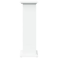 VidaXL Sokkel met opbergruimte 31x30x90 cm bewerkt hout wit - thumbnail