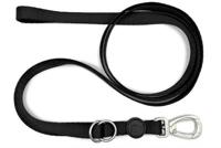 Morso hondenriem verstelbaar gerecycled pureness zwart - thumbnail