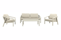 Ivola lounge set met koffie tafel latte light - thumbnail