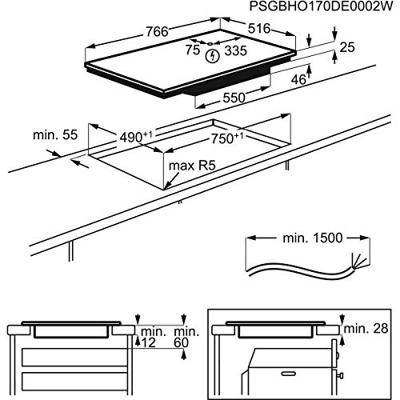 AEG IAE84411XB Inductie kookplaat Zwart - thumbnail