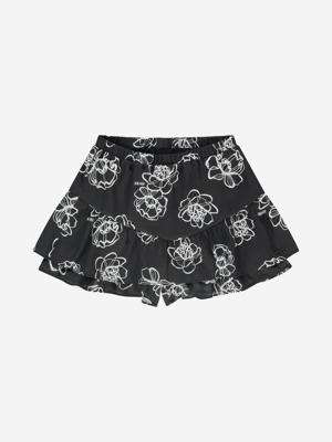 Nik&Nik zomer skort meisjes - zwart - Rose