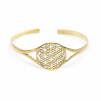 Armband Flower of Life Verstelbaar Goudkleurig - thumbnail