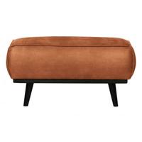 WOOOD Hocker 'Statement' Eco Leder, kleur Cognac - thumbnail
