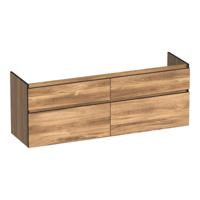 Brauer Delight Edge - Onderkast - 160 cm - met 4 Softclose Lades Greeploos en 2 Sifon Uitsparingen - Honey - thumbnail