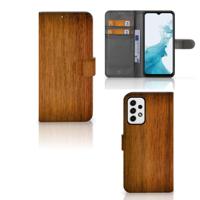 Samsung Galaxy A23 | Book Style Case | Donker Hout - thumbnail
