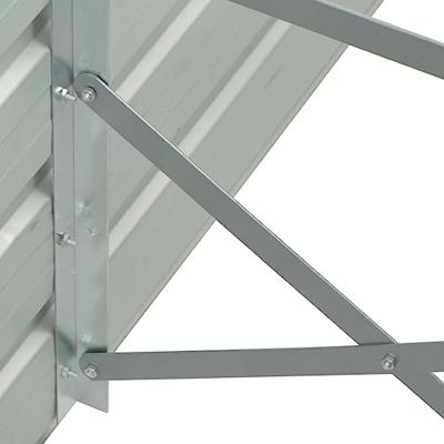VidaXL Plantenbak verhoogd 129x129x77cm gegalvaniseerd staal antraciet VidaXL Plantenbak verhoogd 129x129x77cm gegalvaniseerd staal antraciet
