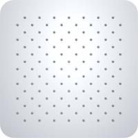 Saqu Cubo Rounded hoofddouche vierkant 30cm geborsteld staal - thumbnail