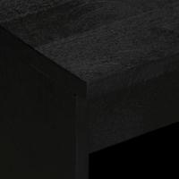 Dressoir 60x33x75 cm bewerkt hout zwart - thumbnail