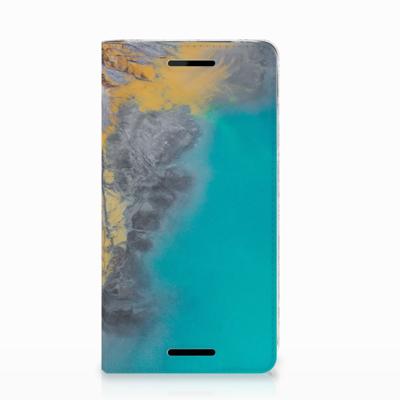 Nokia 2.1 2018 | Standcase | Marble Blue Gold