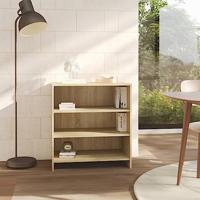 Dressoir 70x40,5x75 cm bewerkt hout sonoma eikenkleurig - thumbnail