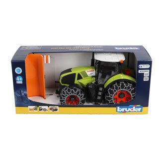 Bruder Claas Axion 950 met sneeuwkettingen + sneeuwschuif (1:16) Bruder Claas Axion 950 met sneeuwkettingen + sneeuwschuif (1:16)
